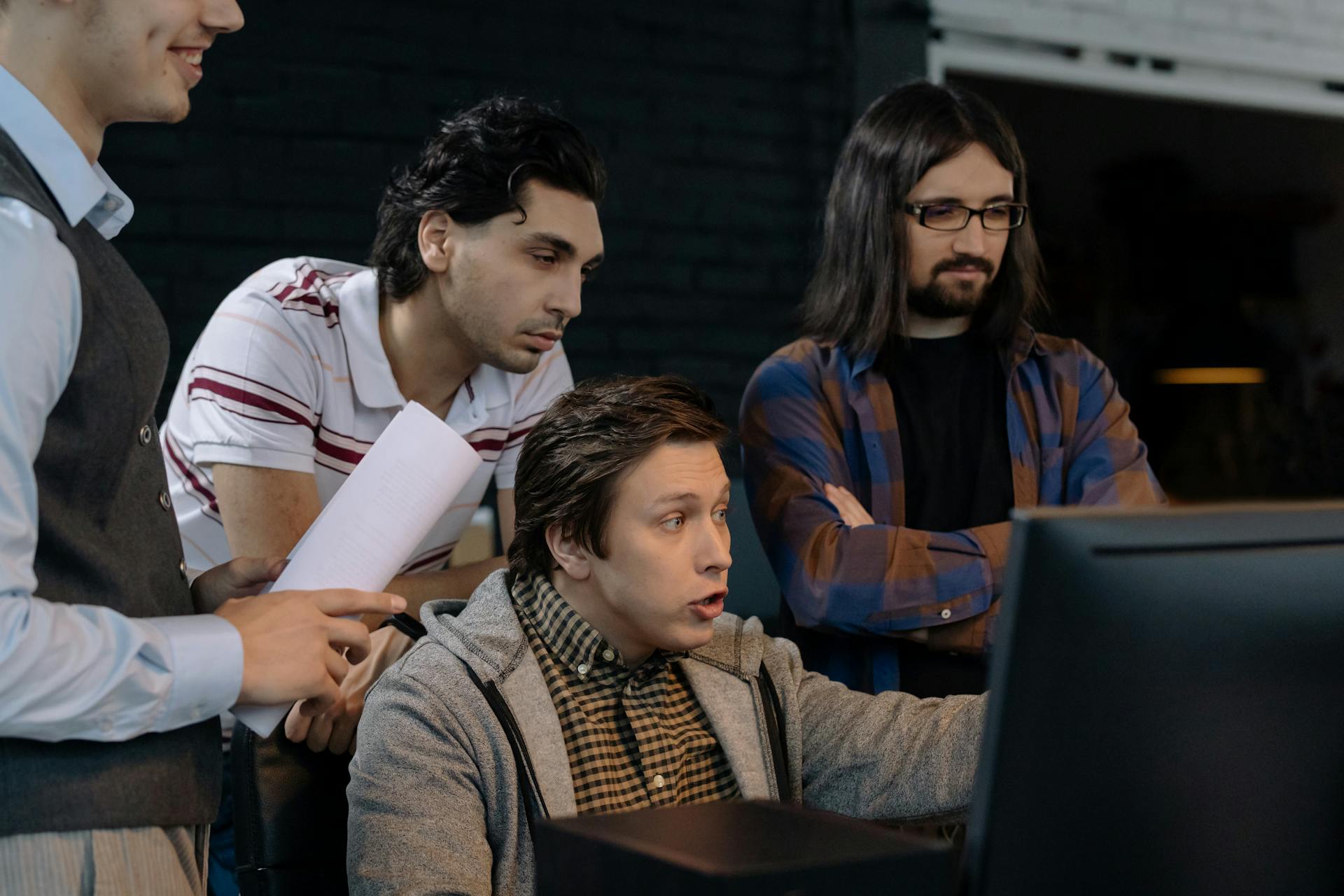 Our development team at work